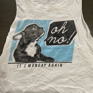French Bulldog Crop Tank Top
